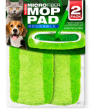 VanDuck Reusable Mop Pads Compatible with Swiffer Sweeper Mops (2-Pack) - Washable Microfiber Mop Pads for Wet & Dry Use - All Purpose Floor Mopping and Cleaning Product