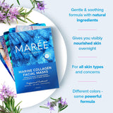 MAREE Marine Collagen Facial Mask Wrinkles Dry Skin Photoaging - 6 Mask