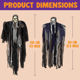 JOYIN 3 Pack Hanging Halloween Skeleton Ghosts Decorations, Grim Reapers for Best Halloween Outdoor Decorations