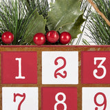 DII Christmas Advent Collection Decorative & Reusable Wooden Countdown Calendar, 18x10", Farm Truck