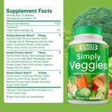 Simply Nature's Promise - 90 Veggie Capsules - Made with Whole Food Superfoods, Packed with Beta Carotene & 18 Different Vegetables - 100% Soy Free