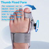 Bunion Corrector for Man and Women Big Toe, Adjustable Bunion Splint for Bunion Relief, Orthopedic Toe Straightener with Anti-slip Heel Strap and Silicone Pad, Suitable for Left and Right Feet.