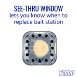 TERRO T500 Indoor Multi-Surface Roach Killing Bait Cockroach Killer - 6 Bait Stations, Black