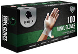 GORILLA SUPPLY Disposable Heavy Duty Vinyl Gloves Latex Free Powder Free, BPA Free Food Safe Grade Disposable Glove, Extra Large XL, 1000 Count