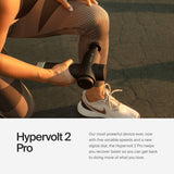 Hypervolt 2 Pro - Featuring Quiet Glide Technology - Handheld Percussion Massage Gun | 5 Speeds, 5 Interchangeable Heads | Helps Relieve Sore Muscles and Stiffness FSA-HSA Approved