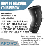 APOYO Elbow Brace for Tendonitis and Tennis Elbow, Elbow Compression Sleeve (Pair), Tennis Elbow Brace for Women and Men w/ Adjustable Strap for Tennis Elbow Relief, Weightlifting, Arthritis, Workouts, Reduce Joint Pain During Fitness Activity (Medium)