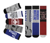 Bioworld The Office TV Show 12 Days Of Socks Dunder Mifflin Advent Calendar Set (Mens shoe size 8-12)