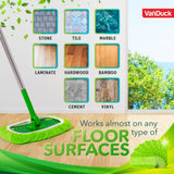 VanDuck Reusable Mop Pads Compatible with Swiffer Sweeper Mops (2-Pack) - Washable Microfiber Mop Pads for Wet & Dry Use - All Purpose Floor Mopping and Cleaning Product