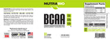 NutraBio BCAA 5000 Powder - Fermented Branched Chain Amino Acids for Muscle Growth & Recovery - Natural Flavors, Sweeteners, and Coloring, Vegan, Gluten Free - Unflavored, 60 Servings