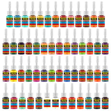 SOLONG TATTOO Ink Set 54 Complete Colors Pigment Kit 1/6oz (5ml) Tattoo Supply for Tattoo Kit