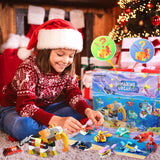 Aukful 2023 Christmas Advent Calendar 24 Pack Building Block Toys for Kids Set,24 Days Countdown Marine Animal Toys, Boys Girls Party Gifts Birthday Gift,Surprise Christmas and New Year Gifts for Kids