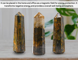 Nellite Crystal Towers ~ Natural Healing Crystal Point Obelisk for Reiki Healing and Crystal Grid (3" to 4" INCH)