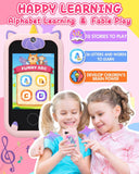 Kids Smart Phone for Girls Unicorns Gifts for Girls Toys 8-10 Years Old Phone Touchscreen Learning Toy Christmas Birthday Gifts for 3 4 5 6 7 8 9 Year Old Girls with 8G Memory Card