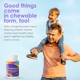 Immune Health Basics Children's Chewable Tablets, Wellmune Clinically Proven Highly Purified Beta Glucan Immunity Supplements for Children, Kids-Approved!