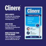 Clinere® Ear Cleaners, 10 Count, (Pack of 3) Earwax Remover Tool Safely and Gently Cleaning Ear Canal at Home, Ear Wax Cleaner Tool, Itch Relief, Ear Wax Buildup, Works Instantly, Earwax Cleaners