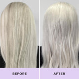 Jhirmack Silver Brightening Purple Shampoo Set of 4 for all types of silver, grey, and blonde hair