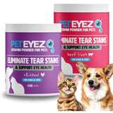 PetEyez Food Topper Vitamin Powder for Tear Stain for Dogs and Cats - 120 Scoops