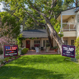 ABCMILZ Trump 2024 Yard Signs 2-Pack – Double-Sided, Waterproof Take America Back Signs, 12x17 Inchs with Metal H-Stakes – Donald Trump JD Vance Campaign Rally Placard Outdoor Lawn Garden Decoration