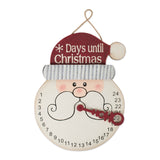 DII Christmas Advent Collection Decorative & Reusable Wooden Countdown Calendar, 16.75x12.75", Santa Beard