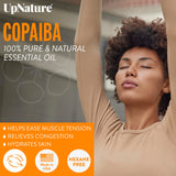 UpNature Copaiba Essential Oil - 100% Natural & Pure, Undiluted, Premium Quality Aromatherapy Oil - Heal Scars and Improve Skin Health - Reduce Pain and Relieve Congestion - Soothe and Calm Skin, 4oz