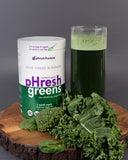 pHresh - Greens Raw Alkalizing Superfood Greens Powder - 2 Month Supply - Vegan, Kosher, Gluten Free - Natural Enzymes, Nutrients - Approved for Intermittent Fasting - 10 oz