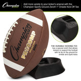 CHAMPION SPORTS Football Kicking Tee Set for Kickoff Practice - Ball Holder Tees for Footballs - Kicking Block and Accessories for Adults, Kids, Coaches