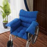 DIVECODE Wheelchair Cushions, Pressure-Preventing Accessories with Armrest. Support Coccyx &Back Non-Slip. Fits 18" Wheelchair Seat Cushion, Blue