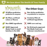 Wholistic Pet Organics: Dog Probiotics and Digestive Enzymes Powder - 2 oz - Dog Digestive Support Supplement Prevents Upset Stomach - Gut Health Digest All Probiotics for Dogs and Cats