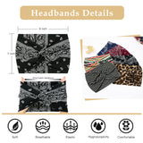 Tobeffect Wide Headbands for Women, 7'' Boho Turban Headband Large Hairband Twisted Hair Accessories, 6 pack