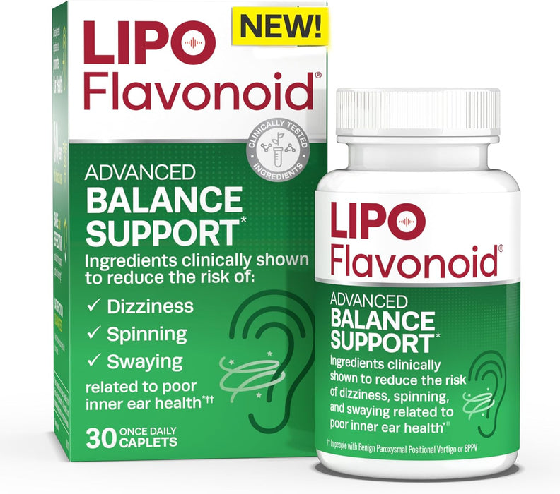 LIPO Inner Ear Health Support Supplement – Promotes Balance and Well-being, 30 Capsules