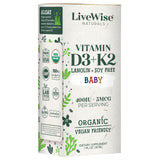 Vitamin D3 and Vitamin K2 Liquid Drops – Baby Vitamin D Drops for Infants w/ Vitamin K for Optimal Absorption – Vitamin D3 K2 Supplement w/ Organic MCT Oil Supports Healthy Bones, Brain, Immune System