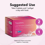 Theralogix TheraNatal Lactation Complete Postnatal Vitamin Supplement - 13-Week Supply - Breastfeeding Supplement for Women - NSF Certified - 182 Tablets & 91 Softgels