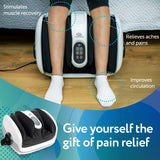 Cloud Massage Shiatsu Foot Massager with Heat - Feet Massager for Relaxation, Plantar Fasciitis Relief, Neuropathy, Circulation, and Heat Therapy - FSA/HSA Eligible (White - No Remote)