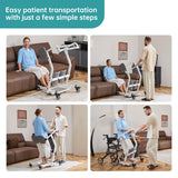 ELENKER Stand Assist Lift - Sit to Stand Lift Patient Transport Unit for Elderly - Patient Lift for Home Care Use- 400 Pound Weight Capacity