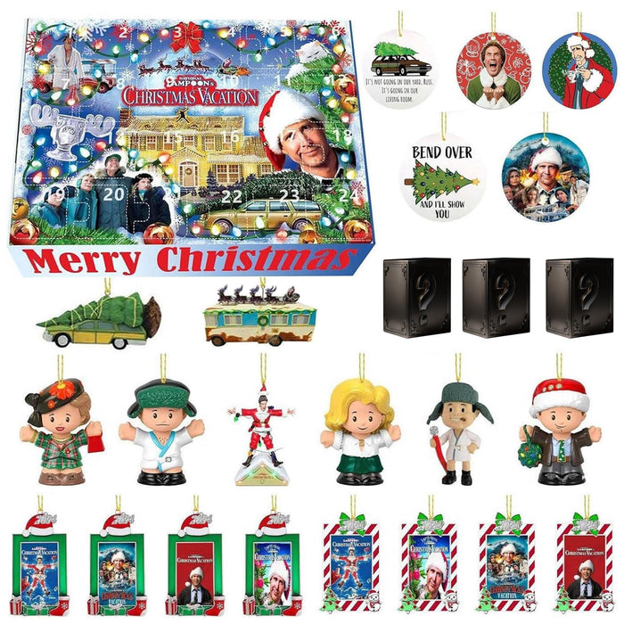 National Lampoon’s Christmas Vacation Advent Calendar 2024 New - 24 Day Christmas Vacation Advent Calendar - Advent Calendar National Lampoon Contains 24 Gifts - National Lampoon Advent Calendar (B 1Pc)