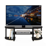 Furinno Turn-S-Tube Wide TV Entertainment Center, Espresso/Black