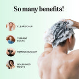 Degrease Shampoo for Oily Hair Care - Clarifying Shampoo for Oily Hair and Oily Scalp Care - Deep Cleansing Oily Hair Shampoo for Greasy Hair and Scalp Cleanser for Build Up with Essential Oils