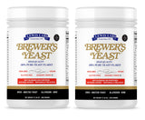 Lewis Labs Brewer's Yeast Flakes | Beer Yeast is A Rich Source of Amino Acids, B-Complex Vitamins, Minerals & Protein | Our Pure Bakers Yeast is Vegan, Keto, Paleo Friendly | Unsweetened, 2 Pack