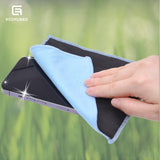 Microfiber Cleaning Cloths - 10 Pack - 6.6 x 6.2" - Double-sided Cleaning Cloths - Microfiber and Suede Cloth for Smartphones, LCD TV, Tablets, Laptop Screens, Camera Lenses and Other Surfaces