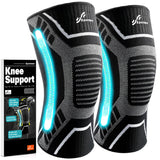 Knee Braces for Knee Pain, Sportneer Knee Compression Sleeve for Men and Women, Knee Support for Joint Pain Relief, Running, Hiking, Working, Basketball, Volleyball, Gym, Meniscus Tear, ACL, Arthritis Pain Relief (Medium(16"-18.5"))
