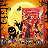 Halloween Advent Calendar, Halloween Horror Movie Figures Advent Calendar Toy Blind Box 2024, Halloween Horror Atmosphere Ghost Countdown Calendar with 24Pcs Halloween Dolls Collectible Gift (C)