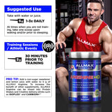 ALLMAX Essentials ARGININE HCL - 400 g - Precursor for Synthesis of Nitric Oxide - Vegan & Gluten Free - 200 Servings