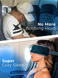 SeatSleeper The Travel Pillow Alternative That Stops Head Bobbing – Airplane Straps and Car Support Band Great on Upright Super Comfy & Neck Small Compact