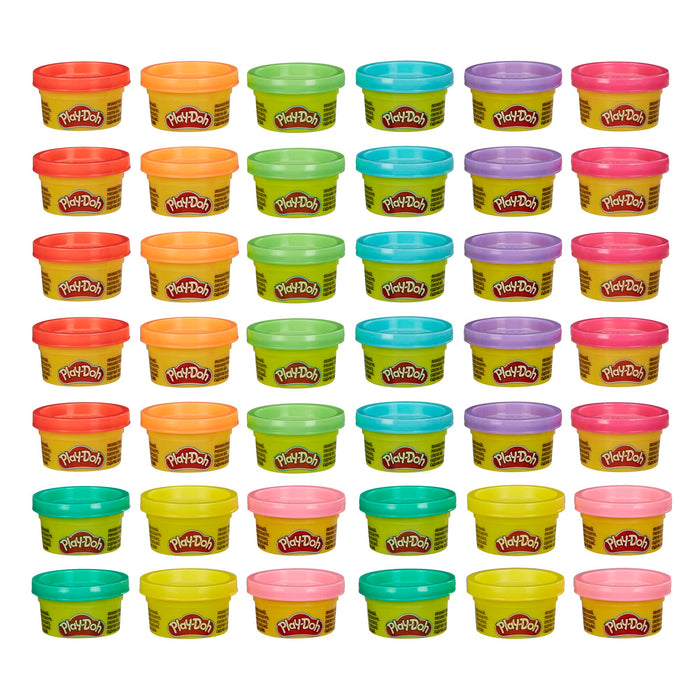 Play-Doh Bulk Handout 42-Pack of 1-Ounce Modeling Compound Cans, Non Candy Halloween Handout Toys & Party Favors, Kids Arts & Crafts, Preschool Toys, Ages 2+ (Amazon Exclusive)