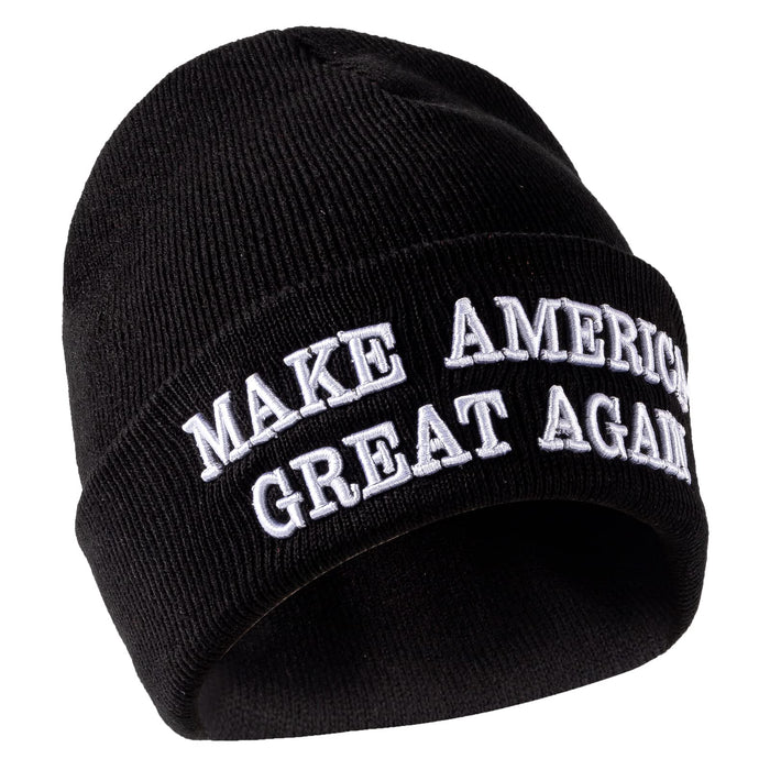 MAGA Beanie Hat,Donald Trump 2025 Hat Make America Great Again Hat Adult Embroidered MAGA Adjustable Baseball Cap