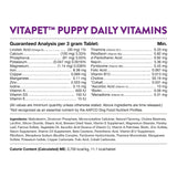 NaturVet VitaPet Puppy Daily Vitamins Plus Breath Aid for Puppies, 60 ct Time Release, Chewable Tablets, Made in The USA with Globally Source Ingredients