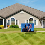 Trump Yard Signs 2024 - Trump Fight Signs with Stake, Fade Resistant Outdoor Yard Lawn Signage 24"x16"