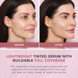 Doll 10 TCE Luminous Super Coverage Serum with Niacinamide - Full Coverage Tinted Foundation Makeup (Tan)