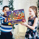 Christmas Advent Calendar Puzzle 2024 24 Days of Countdown Jigsaw Puzzle Calendar -1008Pcs Family Game Deer Puzzles for Christmas Gift Toys Teens