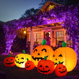 Sizonjoy 7 Ft Halloween Blow up Inflatable Pumpkin Decoration-Lighted for Home Yard Garden Indoor and Outdoor Halloween Decoration Outdoor